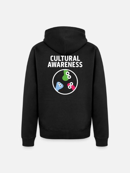 biology - Unisex Premium Organic Zip Hoodie - black