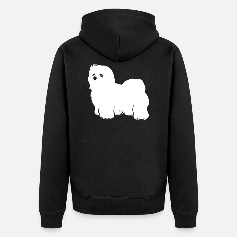 Coton de Tulear - Veste à capuche bio Premium Unisexe - noir