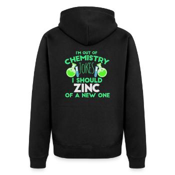Chimiste Blagues Drôle de sort chimiste chimie - Veste à capuche bio Premium Unisexe - noir - Dos - Nico (187cm)
