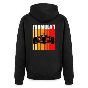T-shirt Cadeau Un Formule Fan - Veste à capuche bio Premium Unisexe - noir - Dos - Nico (187cm)