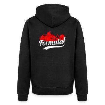 T-shirt Cadeau Un Formule Fan - Veste à capuche bio Premium Unisexe - noir - Dos - Nico (187cm)