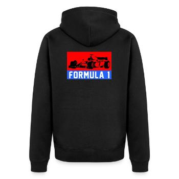 T-shirt Cadeau Un Formule Fan - Veste à capuche bio Premium Unisexe - noir - Dos - Nico (187cm)