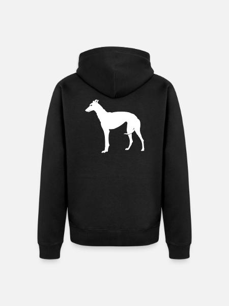 Greyhound greyhound - Unisex Premium Organic Zip Hoodie - black