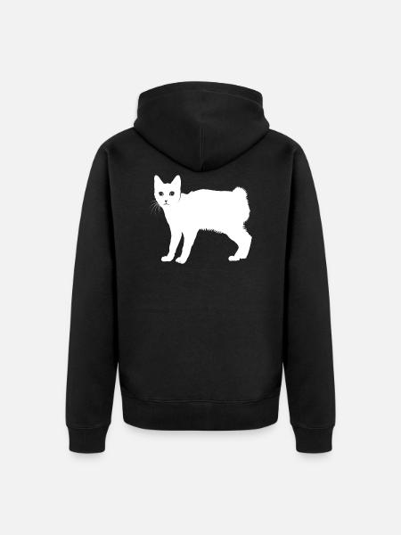 Japanese Bobtail - Unisex Premium Organic Zip Hoodie - black