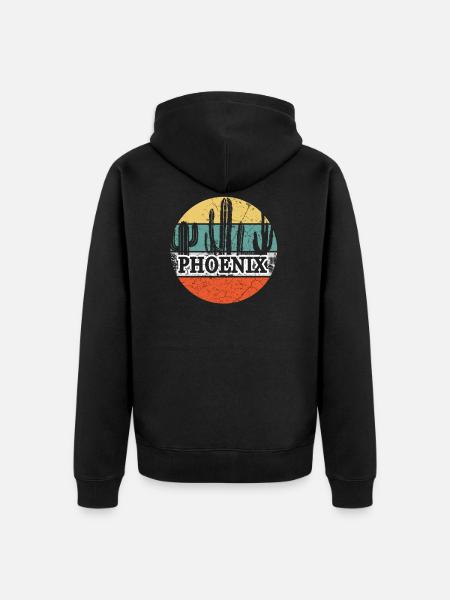 Phoenix Arizona - Unisex Premium Organic Zip Hoodie - black