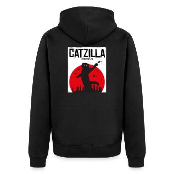 Catzilla Cats Cats Hangover Kitten Gift - Veste à capuche bio Premium Unisexe - noir - Dos - Nico (187cm)