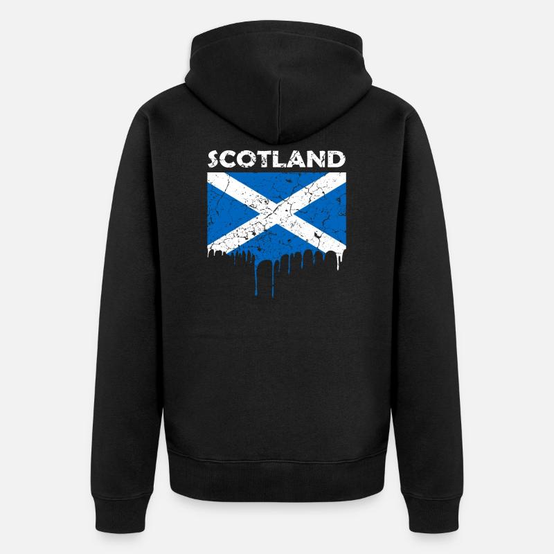 Drapeau Ecosse - Veste à capuche bio Premium Unisexe - noir