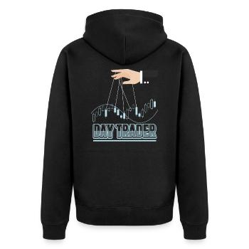Day Trader Stock Forex Trader Fan Gift - Veste à capuche bio Premium Unisexe - noir - Dos - Nico (187cm)