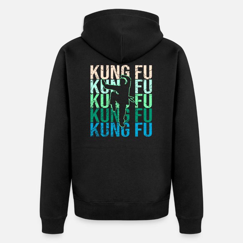 Kung Fu - Veste à capuche bio Premium Unisexe - noir