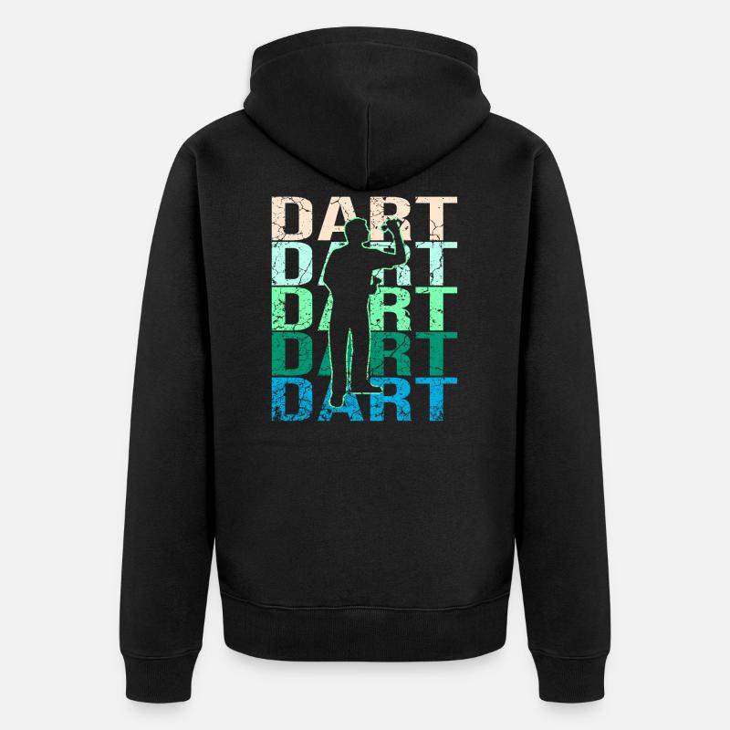 Fléchettes fléchettes - Veste à capuche bio Premium Unisexe - noir