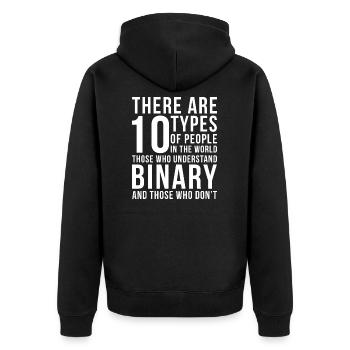 Programmeur de développeurs Coder Cadeau - Veste à capuche bio Premium Unisexe - noir - Dos - Nico (187cm)