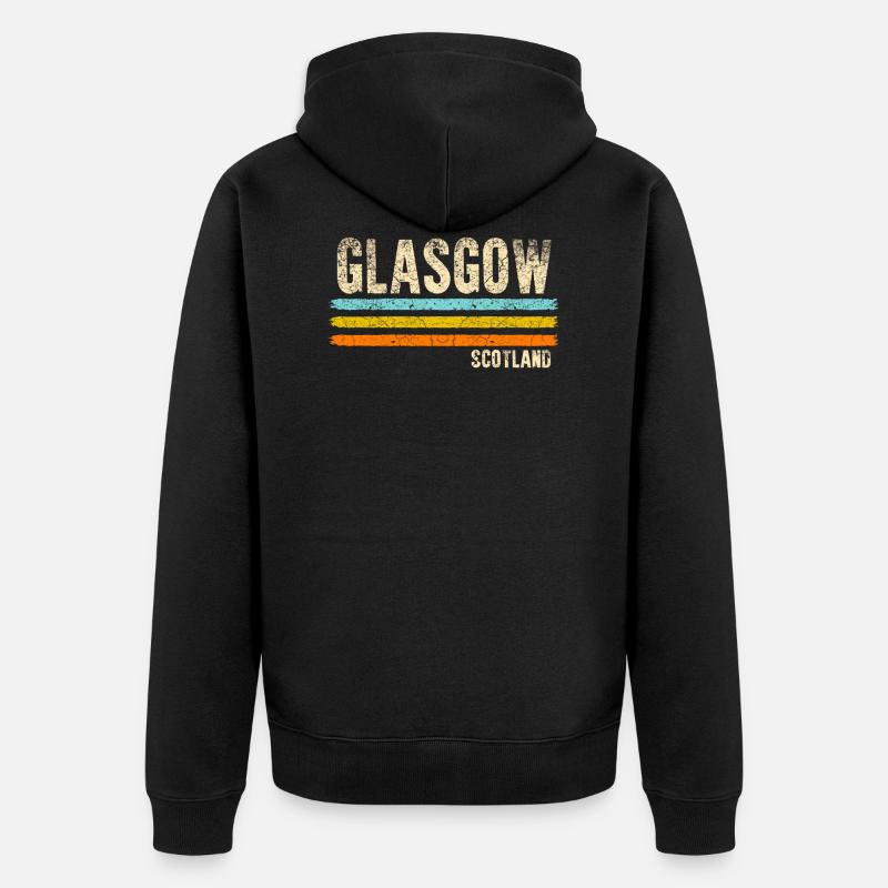 Glasgow Ecosse - Veste à capuche bio Premium Unisexe - noir