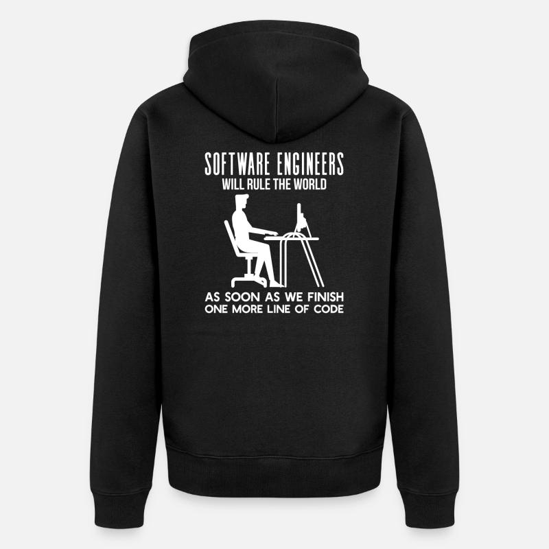 Programmer Funny gift idea - Unisex Premium Organic Zip Hoodie - black