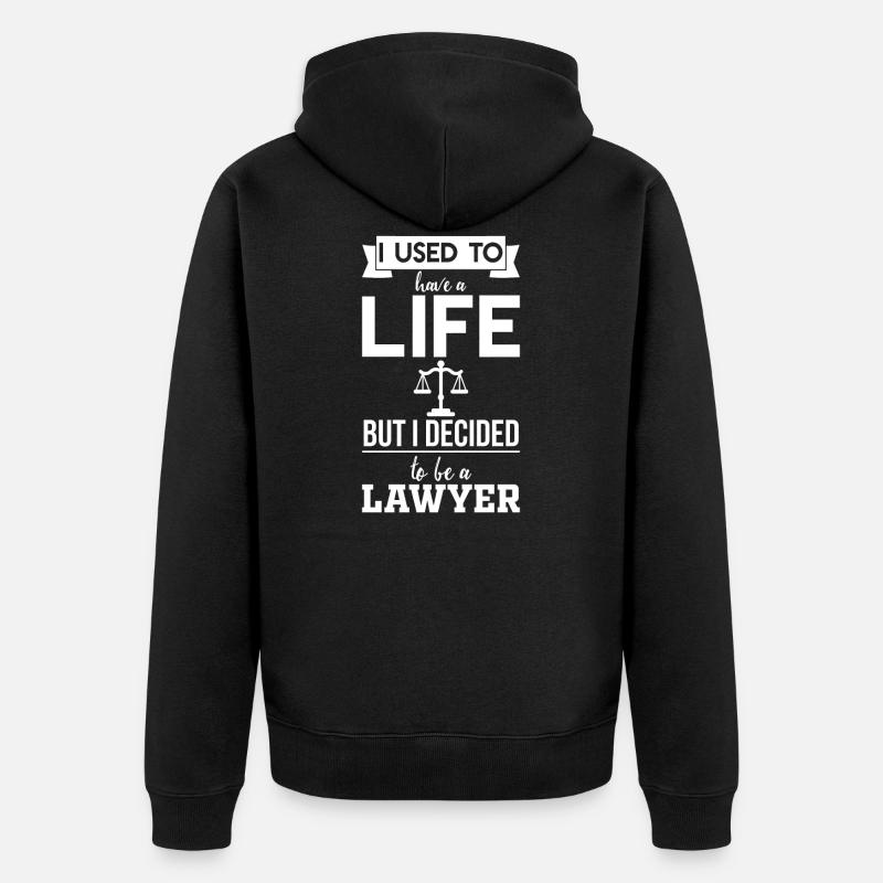 Avocat - Veste à capuche bio Premium Unisexe - noir