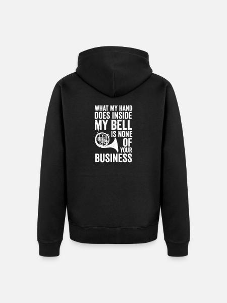 Hornspieler - Unisex Premium Bio Zip Hoodie - Schwarz