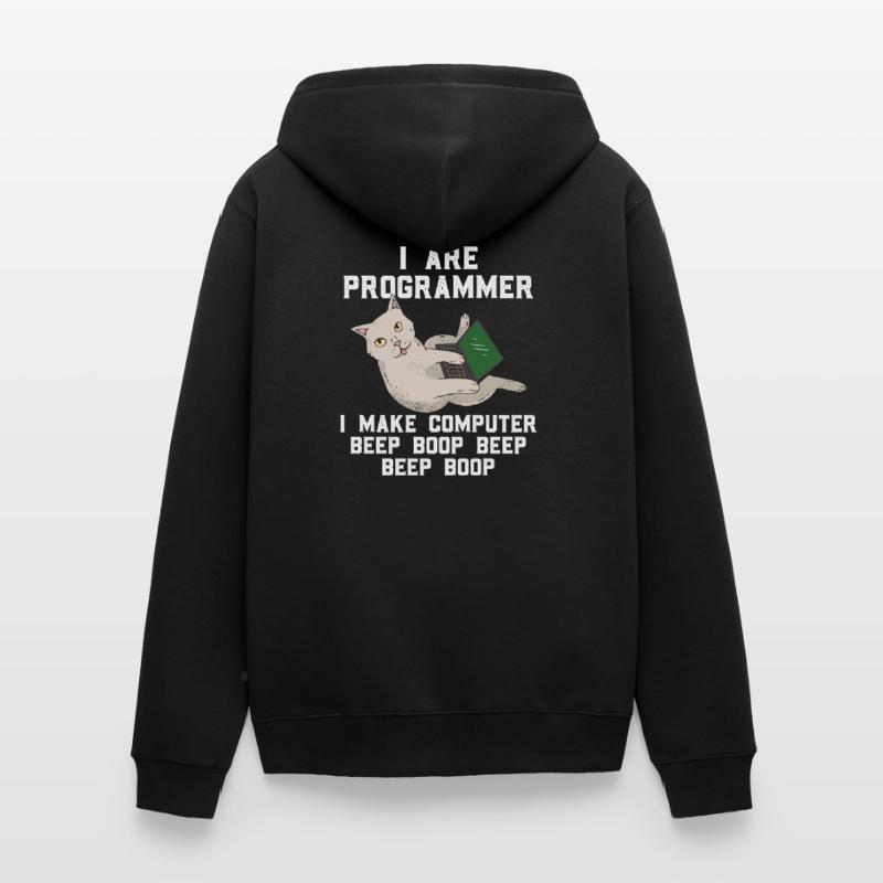Programmer cat Unisex Premium Organic Zip Hoodie