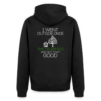 Programmeur Idée cadeau drôle - Veste à capuche bio Premium Unisexe - noir - Dos - Nico (187cm)