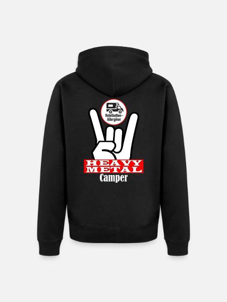 Heavy Metal Camper - Unisex Premium Bio Zip Hoodie - Schwarz