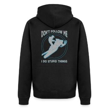 Motoneige Motoneige - Veste à capuche bio Premium Unisexe - noir - Dos - Nico (187cm)
