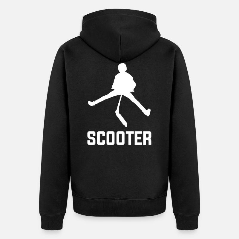 Roller - Unisex Premium Bio Zip Hoodie - Schwarz