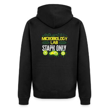 Microbiologiste Microbiology Lab Staph Gift Idea - Veste à capuche bio Premium Unisexe - noir - Dos - Nico (187cm)