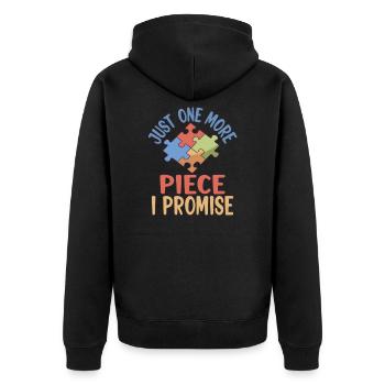 Puzzle Lover Jigzaw Puzzle Boardgame : just one - Veste à capuche bio Premium Unisexe - noir - Dos - Nico (187cm)
