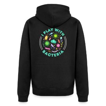 Microbiologiste Microbiology Lab Staph Gift Idea - Veste à capuche bio Premium Unisexe - noir - Dos - Nico (187cm)