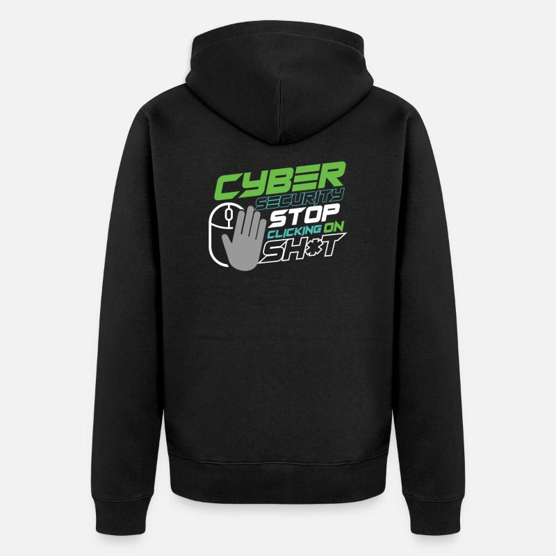 Cyber Security Specialist Spam Web Links Engineer - Veste à capuche bio Premium Unisexe - noir