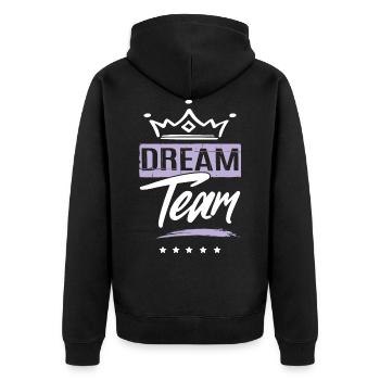 Dream Team Legendär - Veste à capuche bio Premium Unisexe - noir - Dos - Nico (187cm)