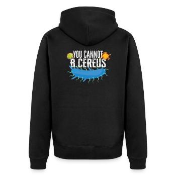 Microbiologiste Microbiologie Laboratoire Biologie Cadeau - Veste à capuche bio Premium Unisexe - noir - Dos - Nico (187cm)