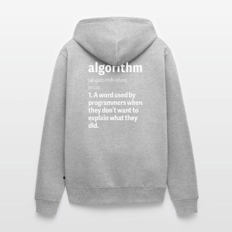 Programmer Problem-Solving Engineering Algorithms Unisex Premium Bio Zip Hoodie