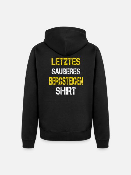 Bergsteigen - Unisex Premium Bio Zip Hoodie - Schwarz