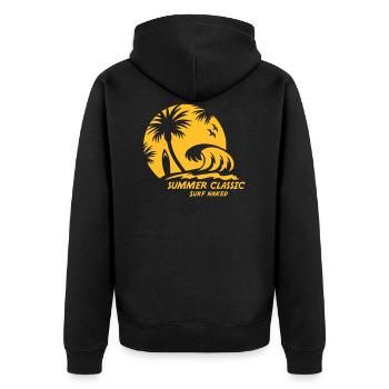 SUMMER CLASSIC - Veste à capuche bio Premium Unisexe - noir - Dos - Nico (187cm)