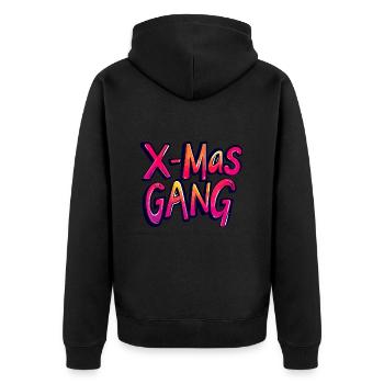 Dicton de Noël X-Mas Gear - Veste à capuche bio Premium Unisexe - noir - Dos - Nico (187cm)