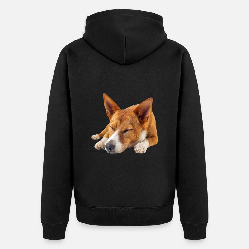 Basenji - Veste à capuche bio Premium Unisexe - noir