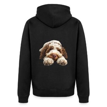 Lagotto Romagnolo - Veste à capuche bio Premium Unisexe - noir - Dos - Nico (187cm)