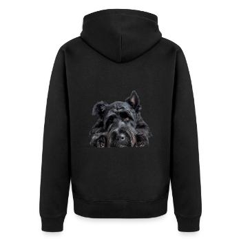 Bouvier Des Flandres - Veste à capuche bio Premium Unisexe - noir - Dos - Nico (187cm)