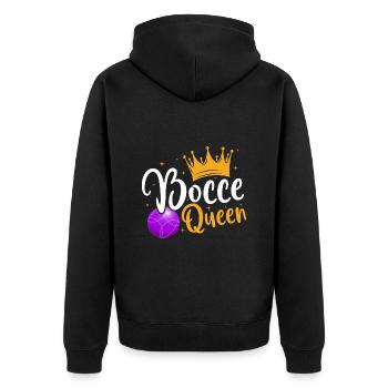 Lyonnaises - Veste à capuche bio Premium Unisexe - noir - Dos - Nico (187cm)