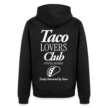 Taco Lovers CLub - Veste à capuche bio Premium Unisexe - noir - Dos - Nico (187cm)