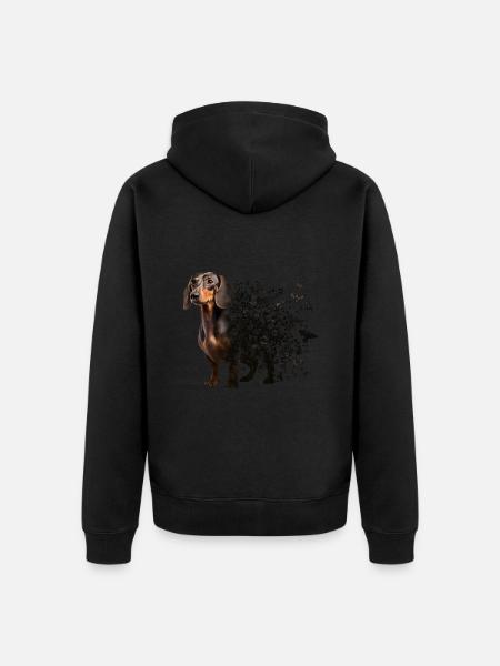 Teckel - Veste à capuche bio Premium Unisexe - noir