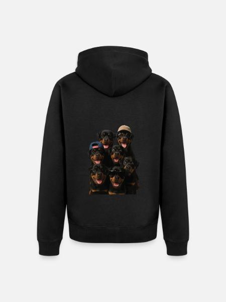 Rottweiler - Unisex Premium Bio Zip Hoodie - Schwarz