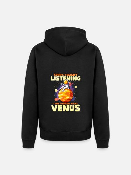 Venus - Unisex Premium Bio Zip Hoodie - Schwarz