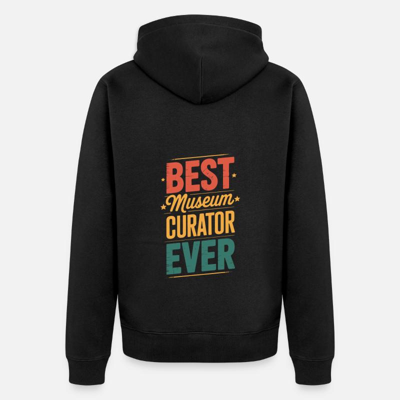 Musée - Veste à capuche bio Premium Unisexe - noir