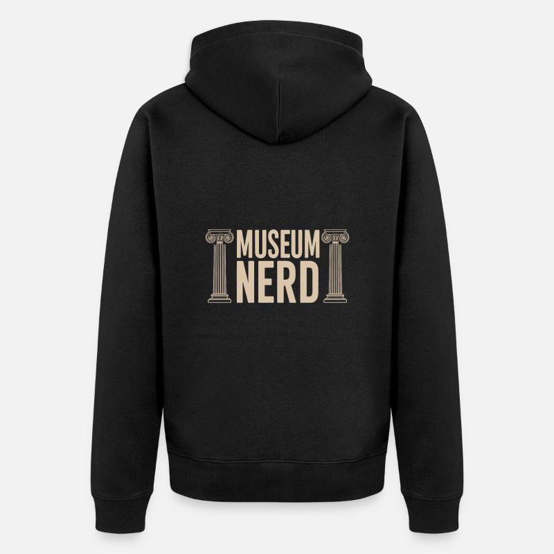 Musée - Veste à capuche bio Premium Unisexe - noir