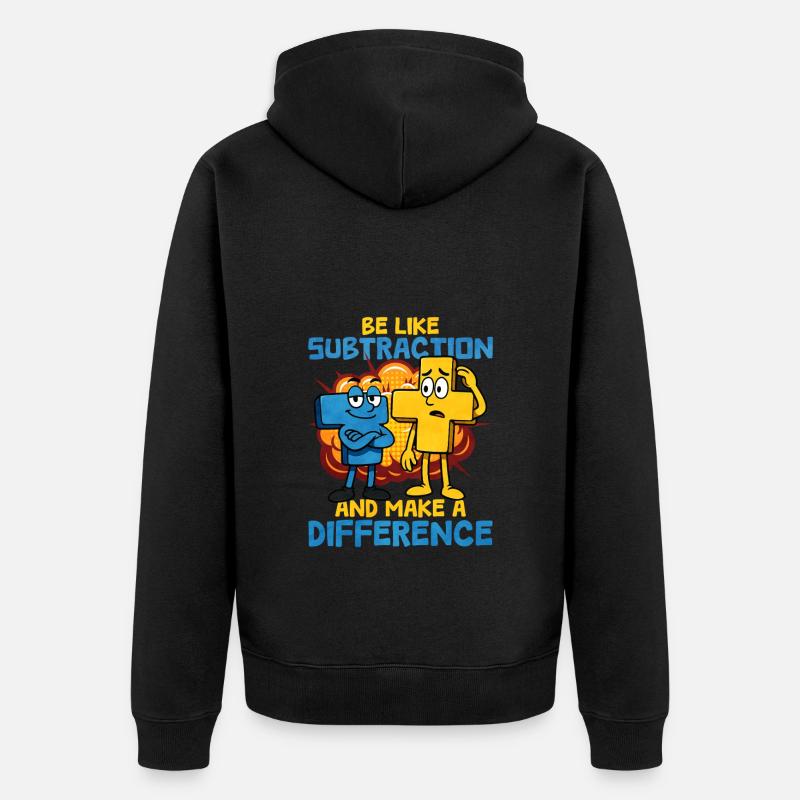 Mathématiques - Veste à capuche bio Premium Unisexe - noir