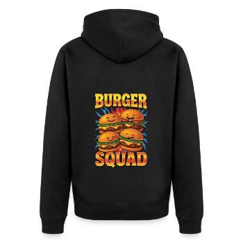 Burger - Veste à capuche bio Premium Unisexe - noir - Dos - Nico (187cm)