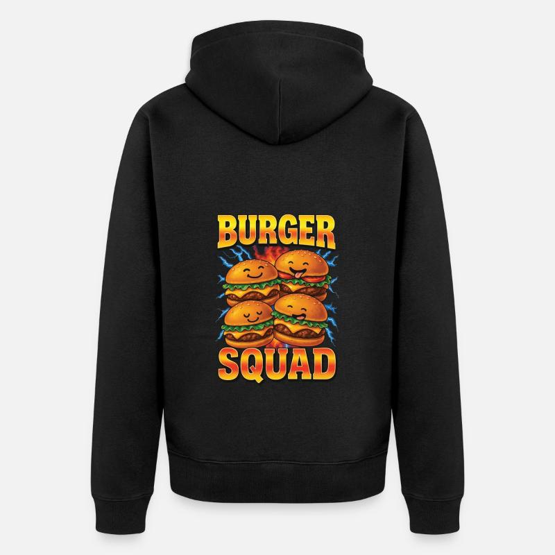 Burger - Veste à capuche bio Premium Unisexe - noir