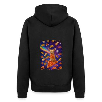 Chihuahua - Veste à capuche bio Premium Unisexe - noir - Dos - Nico (187cm)