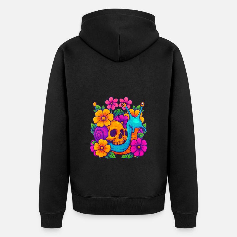 Escargot - Veste à capuche bio Premium Unisexe - noir