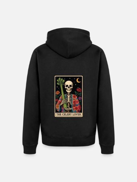 Celery Tarot - Unisex Premium Organic Zip Hoodie - black